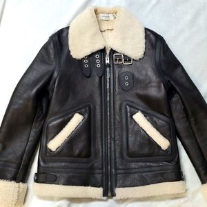 Coach Shearling Aviator Jacket Size 0